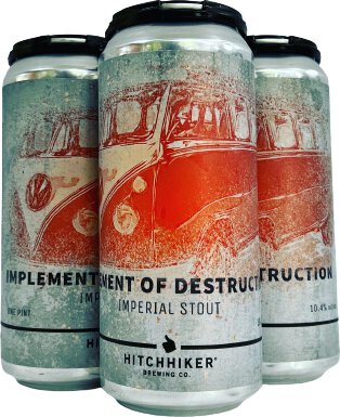 Hitchhiker Implement Of Destruction Russian Imperial Stout 16oz Cans
