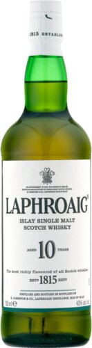 Laphroaig Islay Single Malt Scotch Whiskey 10 Years Gift Pack