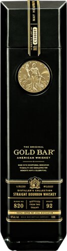 GOLD BAR Black Double Cask Straight Bourbon Whiskey