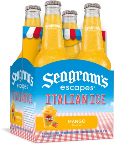 Seagram's Escapes Mango Italian Ice Bottles