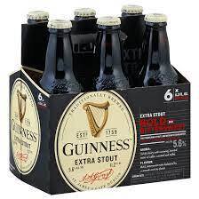 Guinness Extra Stout 6pk Bottle