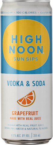High Noon Grapefruit Vodka Ready to Drink Hard Seltzer
