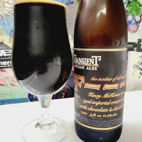 Transient F Hazelnut Chocolate Henry Mckenna Bourbon Barrel Aged Stout