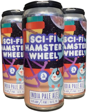Thin Man SCI-FI Hamster Wheel 4PK Cans