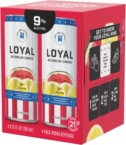 Loyal 9 Vodka Watermelon Lemonade Can
