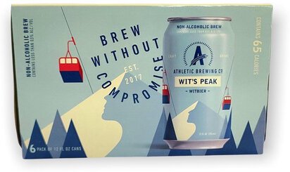 Athletic Wit's Peak Non Alc Witbier 12oz Cans