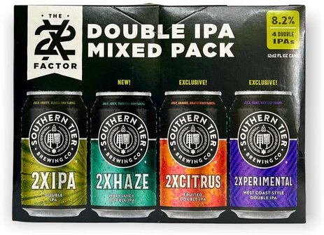 Southern Tier 2x Factor Double IPA Mix Pack 12oz Cans