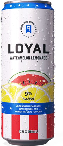 Loyal 9 Cocktail Watermelon Lemonade 355ml, 4 pack CANS