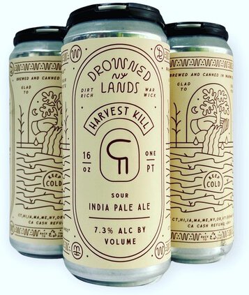 Drowned Lands Harvest Kill Sour IPA 16oz Cans
