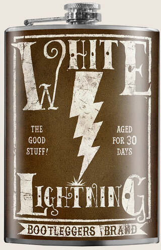 Flask T & M White Lightning
