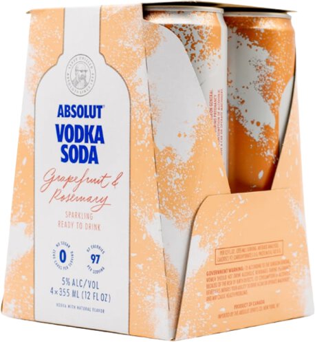 Absolut Vodka Soda Grapefruit Rosemary