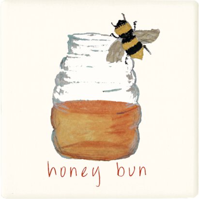 BEE HONEY BUN COASTER