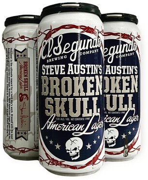 El Segundo Steve Austin's Broken Skull American Lager 16oz Cans