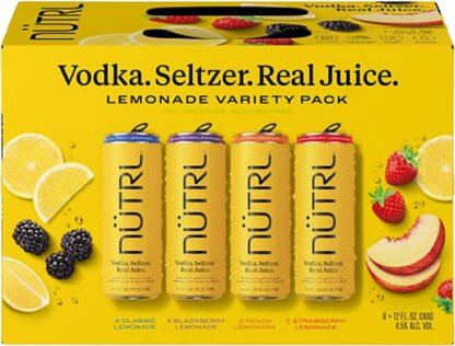 Nutrl Lemonade Vodka Seltzer Variety Pack 
