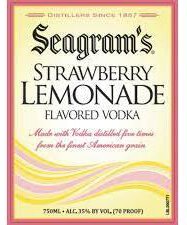 Seagrams Vodka Strawberry Lemonade Plastic