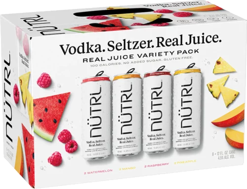 Nutrl Vodka Seltzer Variety 8 Pack RTD