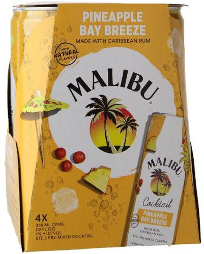 Malibu Cocktail Pineapple Bay Breeze