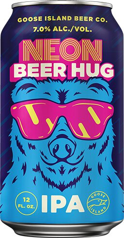 Goose Island Neon Beer Hug