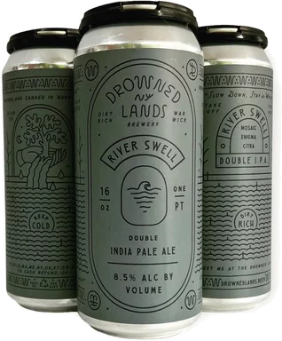 Drowned Lands River Swell Double IPA 16oz Cans