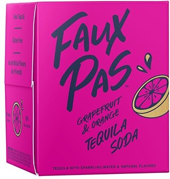 Faux Pas Grapefruit & Orange Tequila Soda Cocktail