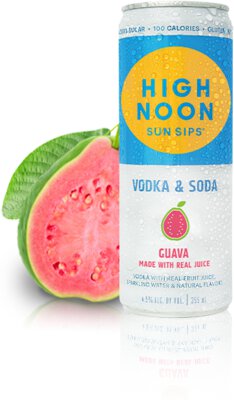 High Noon Vodka And Soda Guava Hard Seltzer 4pk
