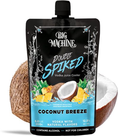 Big Machine Vodka Spiked Cooler Coconut Breeze Single Pouch