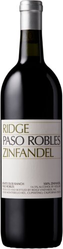 Ridge Vineyards Paso Robles Zinfandel Benito Dusi Ranch
