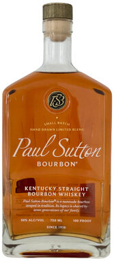Paiul Sutton Staraight Bourbon Whiskey Year 100 Proof