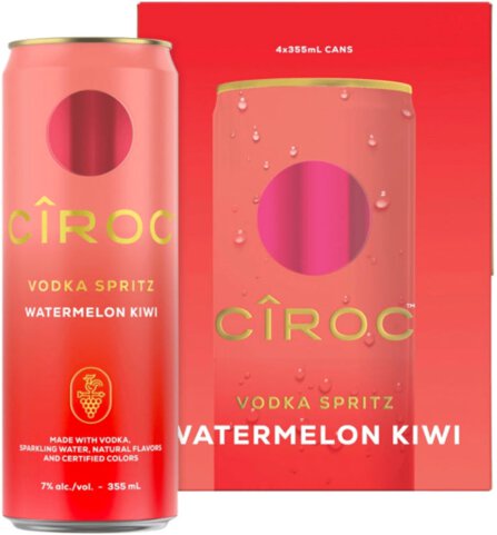Ciroc Vodka Spritz Watermelon Kiwi 4pk 12oz Can