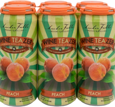 Amber Falls Peach Wine Teazer Can Single
