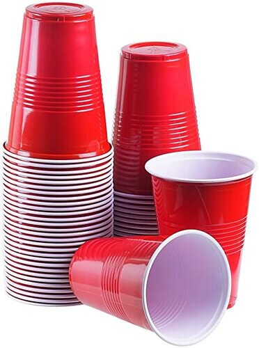 Life Goods Party Red Plastic Cups