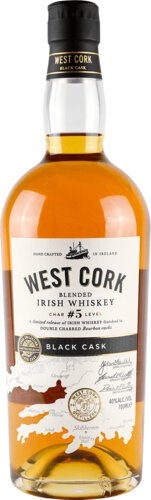 West Cork Char #5 Black Cask 86 Proof Blended Irish Whiskey