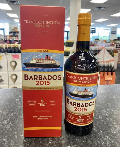 Transcontinental Rum Line Barbados 110pf 5 Year Old