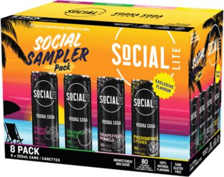 Social Lite Variety Pack Vodka Mixed Beverage Canada