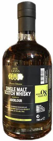 Five Lions Single Malt Scotch Whisky Aberlour Aged Years