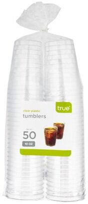 True Brands Hard Plastic Tumblers 50ct