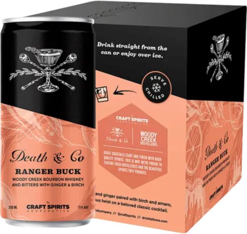 Death and Co Ranger Buck Whiskey Cocktail Can