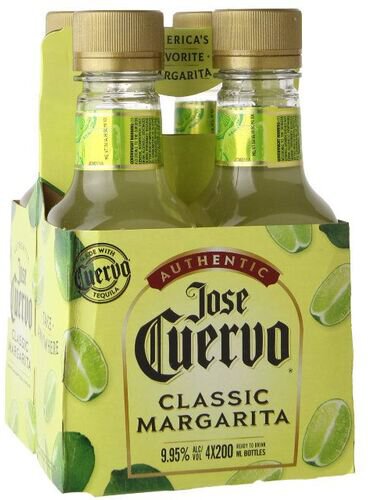 Jose Cuervo Authentic Margarita Classic Lime 4pk