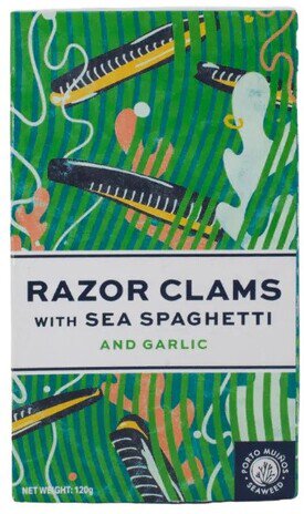 Porto Muinos Razor Clams With Sea Spaghetti 120g