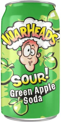 Warheads Sour Green Apple Soda