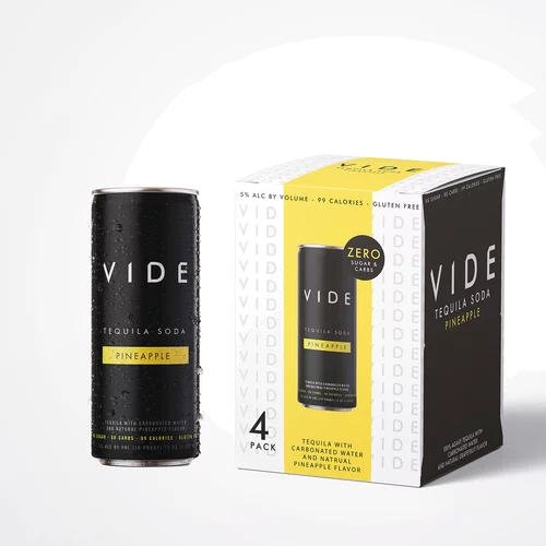 Vide Tequila Soda Pineapple Cocktail Zero Sugar