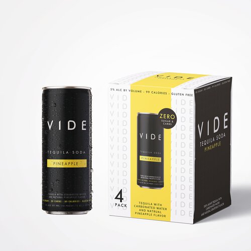 Vide Tequila Soda Pineapple Cocktail Zero Sugar