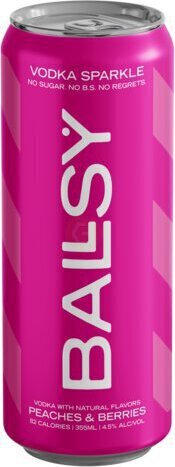 Ballsy Vodka Sparkle Peaches & Berries