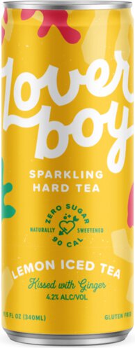 Loverboy Sparkling Hard Tea Lemon Iced Tea 4/6/11.5oz Can