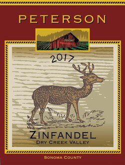 Peterson Dry Creek Valley Zin Deer Lable
