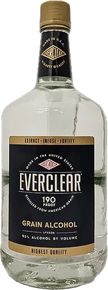 EVERCLEAR GRAIN ALCOHOL 190 PROOF