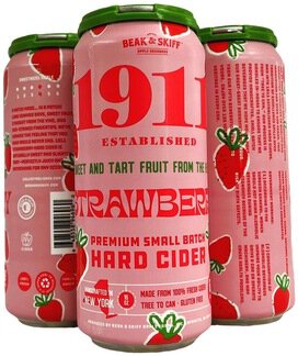 1911 Cider Strawberry Hard Cider 16oz Cans