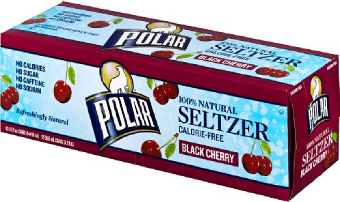 Polar Seltzer Black Cherry 8pc