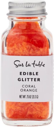 Coral Orange Edible Glitter .75oz