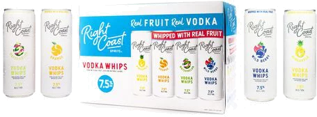 Right Coast Spirits Vodka Whips Variety